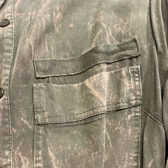 Sweet Wanderer Olive Button Down Shirt - Picture 4 of 5